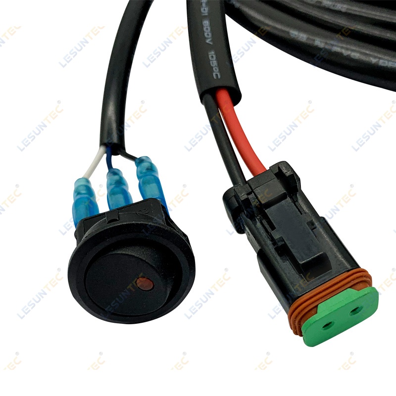 Modified Headlight Wire Harness For Automobile